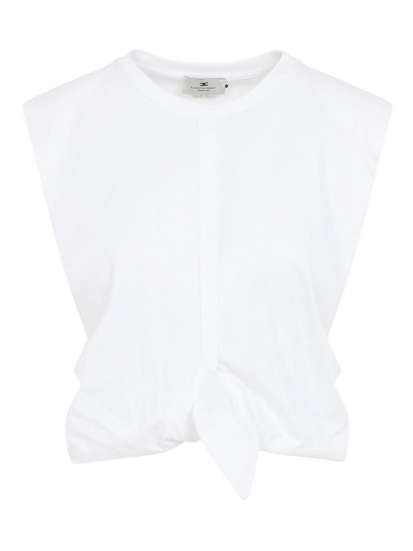 ELISABETTA FRANCHI: t-shirts - T-Shirt With Knot