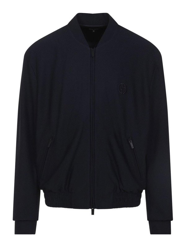 GIORGIO ARMANI: ダウン・ハイテクジャケット - ダウンジャケット - ブルー