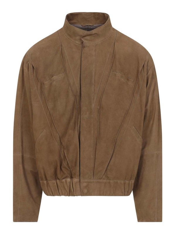 GIORGIO ARMANI: ダウン・ハイテクジャケット - ダウンジャケット - ブラウン