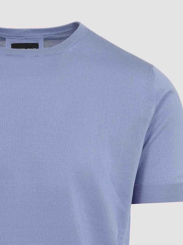 The Best Shops GIORGIO ARMANI: crew necks - Silk Pullover
