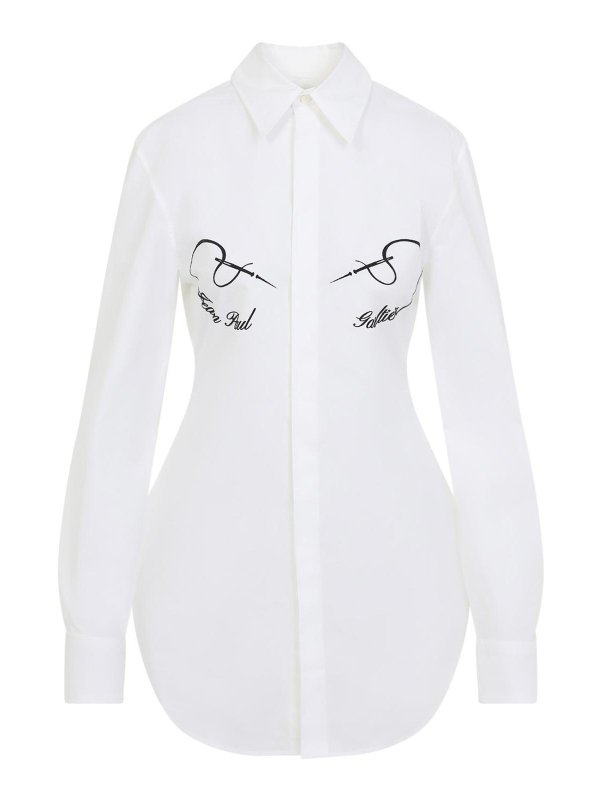 JEAN PAUL GAULTIER: シャツ - シャツ - 白
