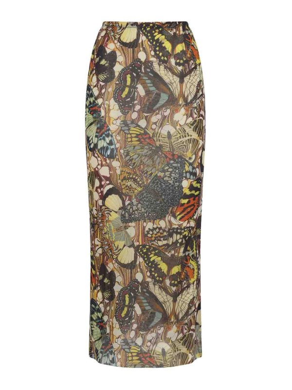 JEAN PAUL GAULTIER: ロングシャツ - ロングスカート - マルチカラー