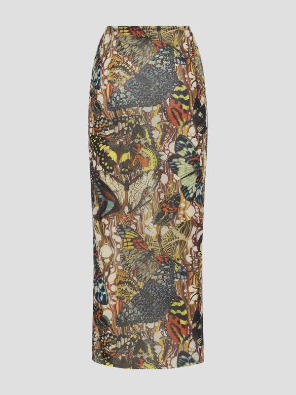 JEAN PAUL GAULTIER: ロングシャツ online - ロングスカート - マルチカラー