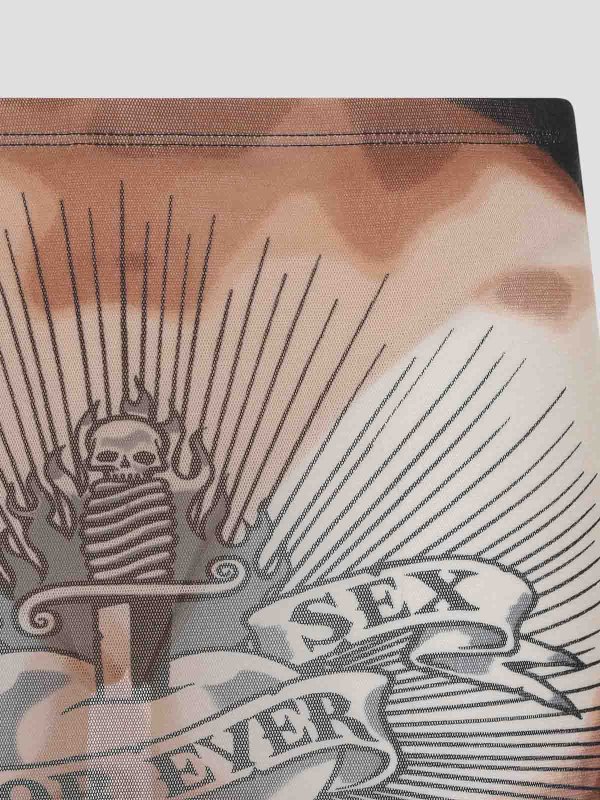 The Best Shops JEAN PAUL GAULTIER: ニーレングススカート＆ミディ丈 - 膝丈/ミディスカート - 黒