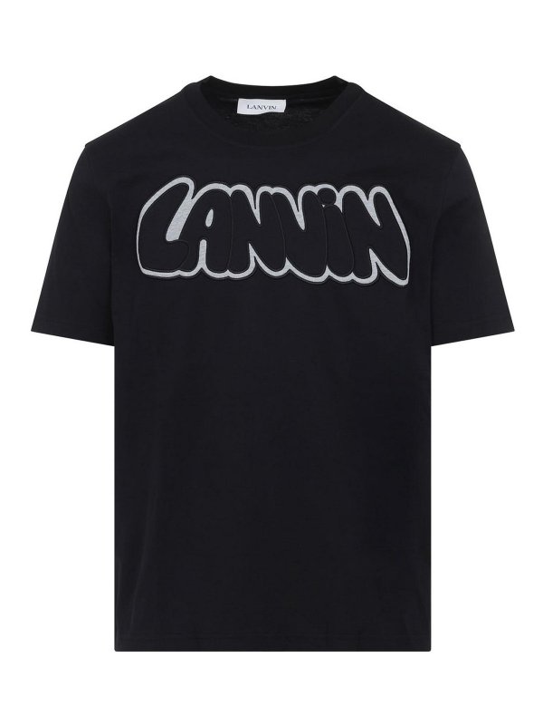 LANVIN: T-shirts - T-Shirt - Schwarz