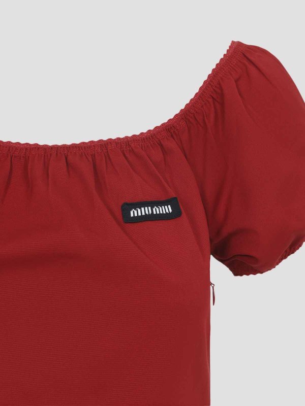 The Best Shops MIU MIU: knee length dresses - Cotton Midi Dress