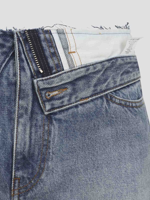 The Best Shops MM6 MAISON MARGIELA: ストレートジーンズ - ストレートジーンズ - ライトブルー