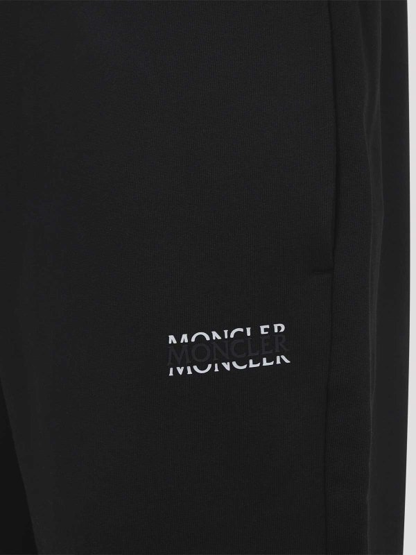 The Best Shops MONCLER: スウェットパンツ - トラックスーツ ボトムス - 黒