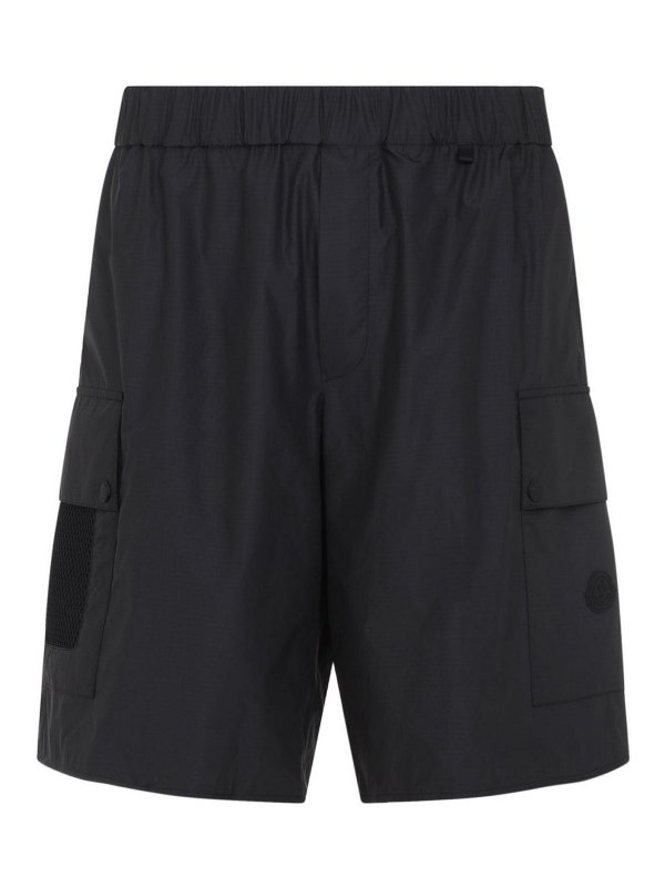 MONCLER: トラウザーショーツ - ショートパンツ - 黒
