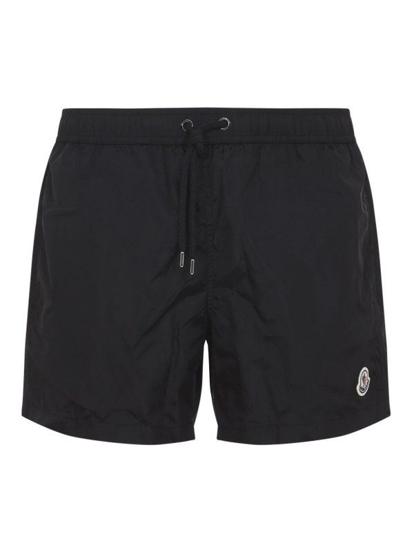 MONCLER: 水着 - スイムショーツ/スイムトランクス - 黒