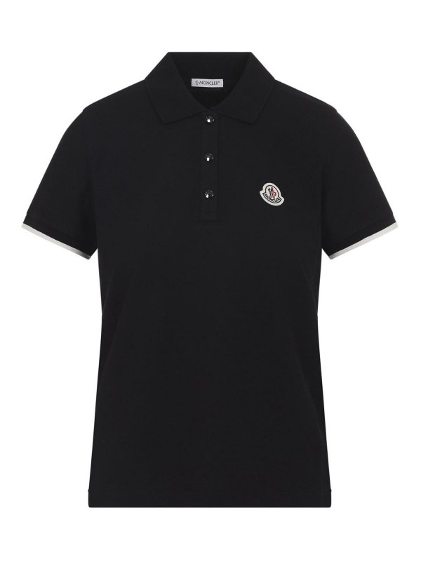 MONCLER: polo - Polo in cotone