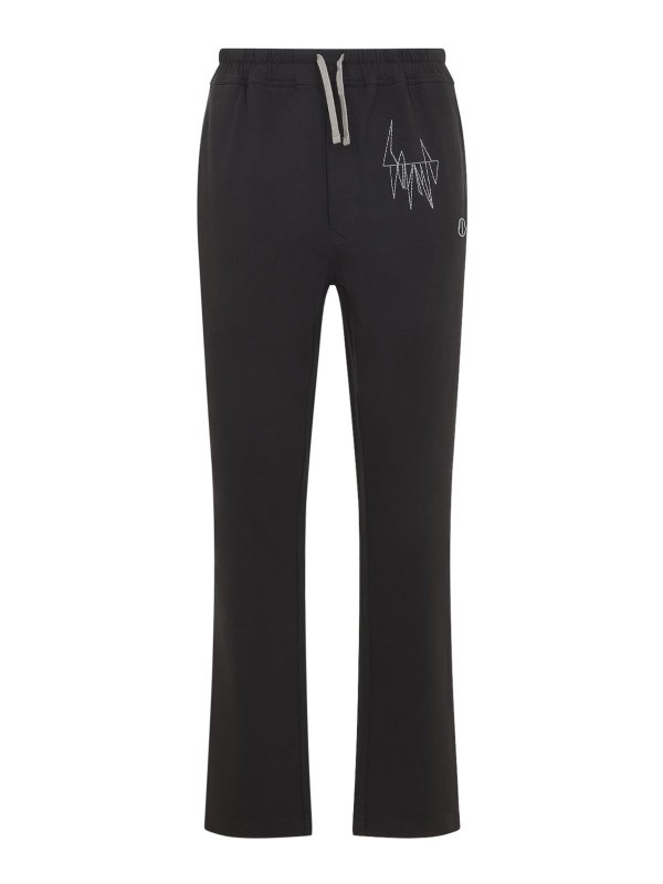 MONCLER: スウェットパンツ - トラックスーツ ボトムス - グレー