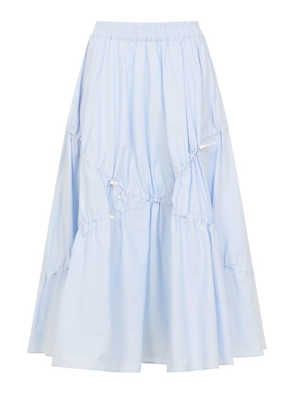 MOSCHINO: Knielange und Midi Röcke - Midirock - Hellblau