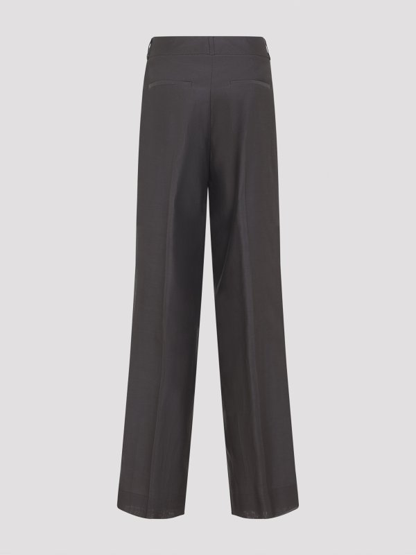 PESERICO: pantaloni casual online - Pantaloni In Cotone E Seta