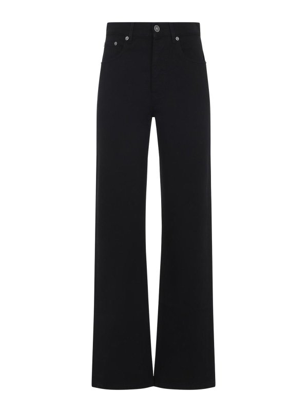 PHOEBE PHILO: Jeans Rectos - Vaqueros Rectos - Negro