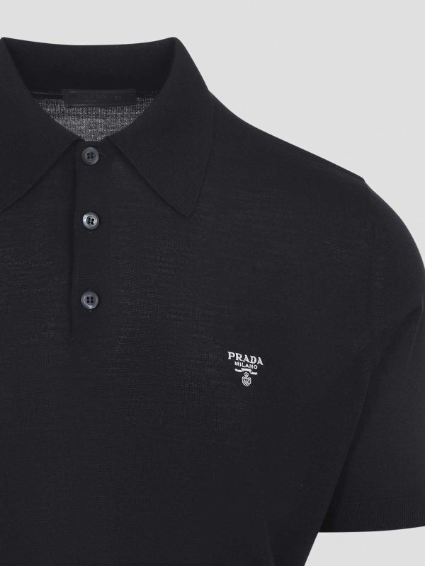The Best Shops PRADA: polo shirts - Knit Polo