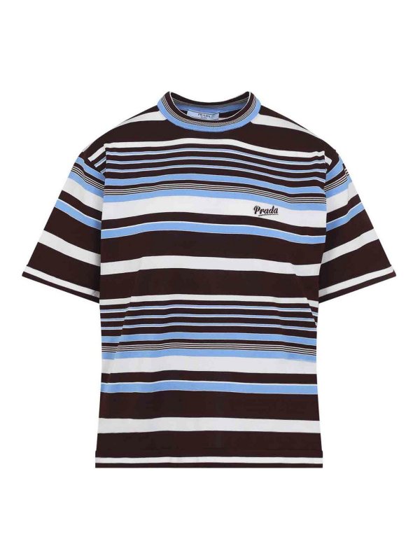 PRADA: t-shirts - Cotton T-Shirt
