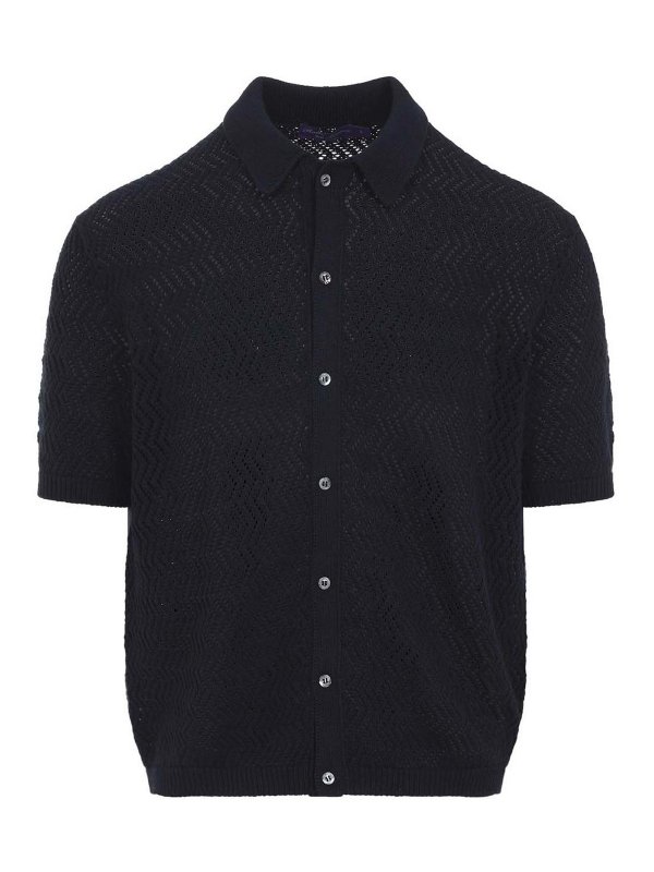 RALPH LAUREN: カーディガン - カーディガン - ダークブルー