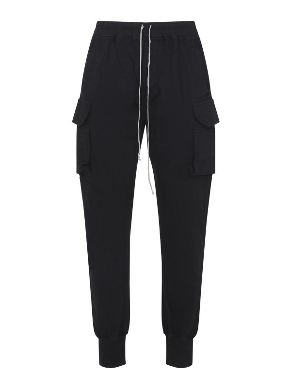 RICK OWENS: カジュアルトラウザー - カジュアルパンツ - 黒