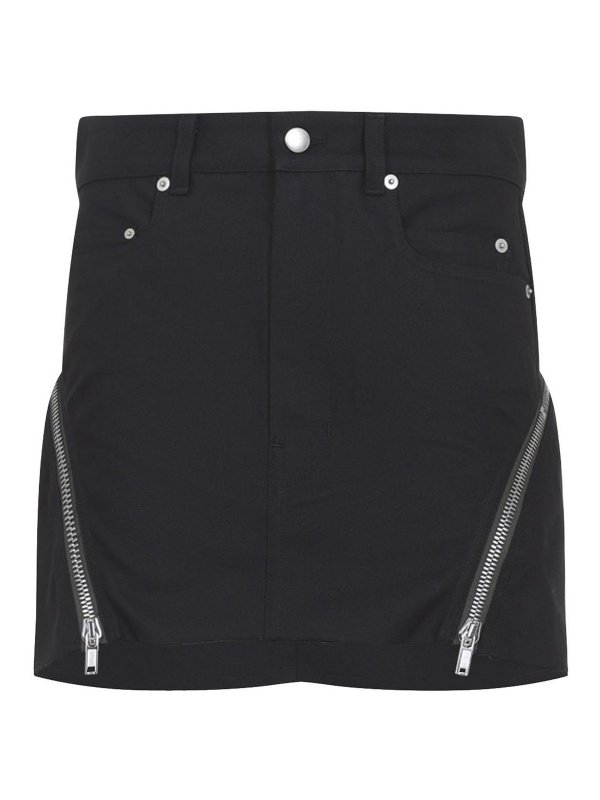 RICK OWENS: ミニスカート - ミニスカート - 黒