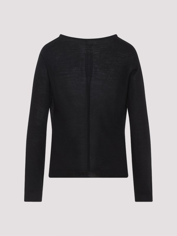 RICK OWENS: Strickpullover mit V-Ausschnitt online - V-Pullover - Schwarz