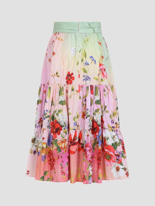 ROBERTO CAVALLI: ニーレングススカート＆ミディ丈 online - 膝丈/ミディスカート - マルチカラー