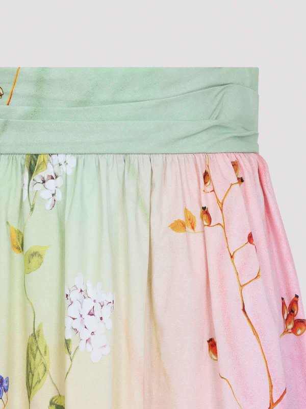 The Best Shops ROBERTO CAVALLI: ニーレングススカート＆ミディ丈 - 膝丈/ミディスカート - マルチカラー