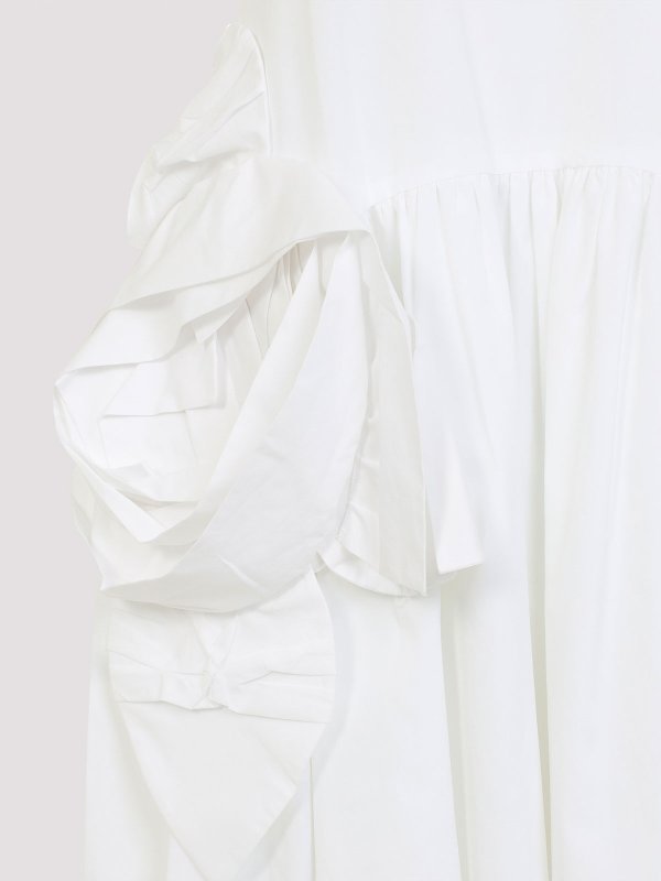 膝丈ドレス - 白 Replica 
online: SIMONE ROCHA