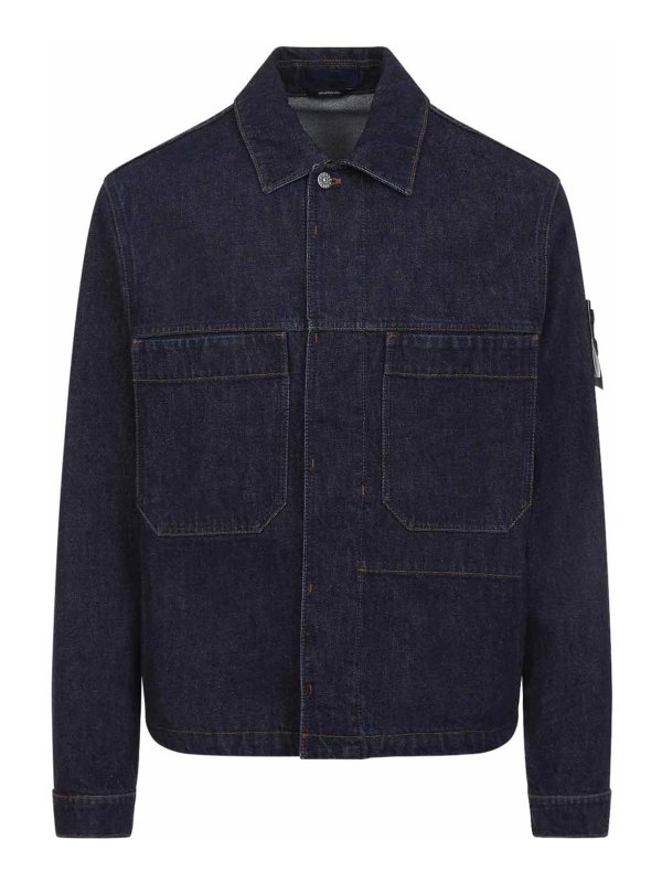 STONE ISLAND: casual jackets - Biker Jacket