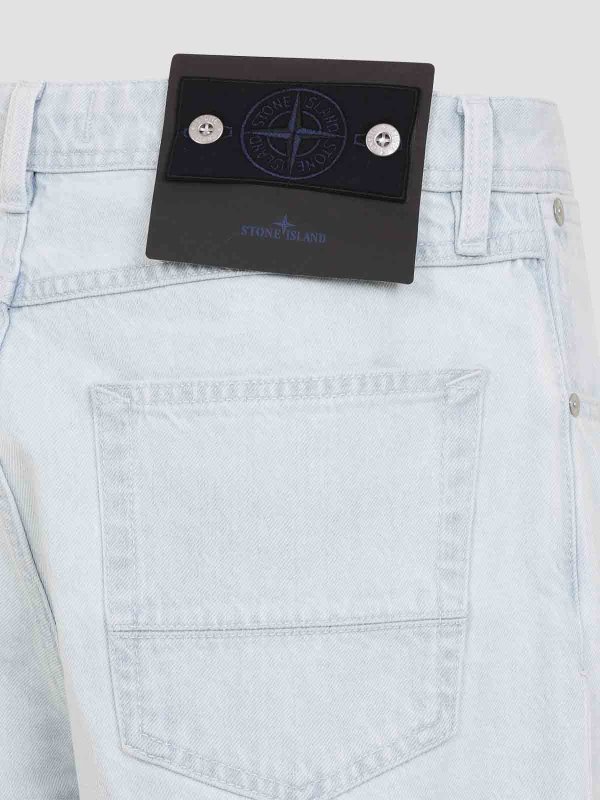 The Best Shops STONE ISLAND: ストレートジーンズ - ストレートジーンズ - ライトグレー