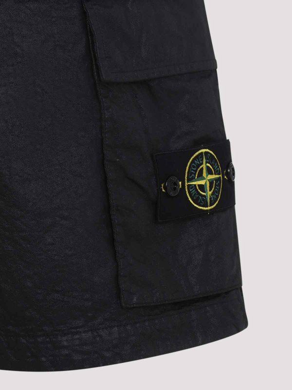 The Best Shops STONE ISLAND: トラウザーショーツ - ショートパンツ - 黒