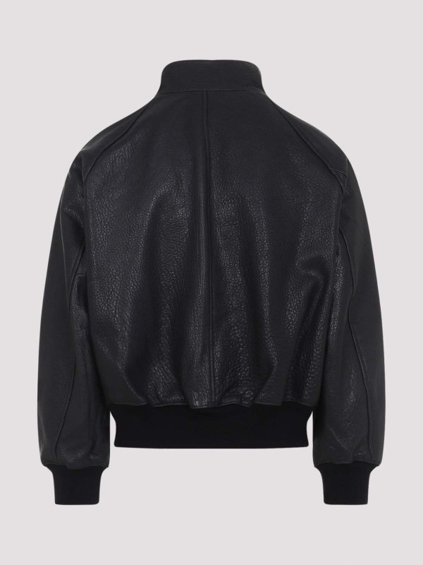 STUDIO NICHOLSON: leather jacket online - Over Harrington Jacket