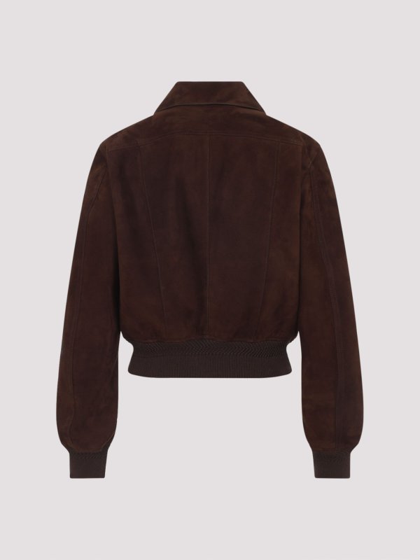 TOM FORD: bombers online - Lamb Suede Bomber Jacket