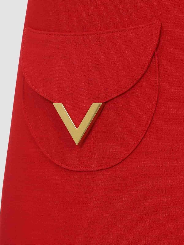 ショートドレス - 赤 Replica 
online: VALENTINO