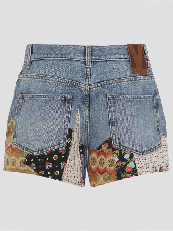 VALENTINO: pantaloni shorts online - Pantaloni patchwork