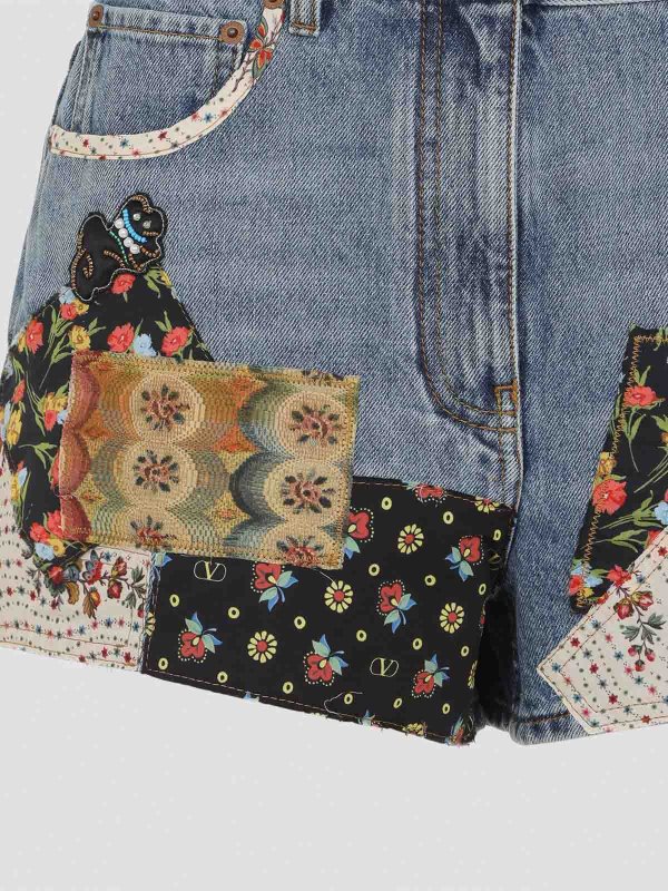 The Best Shops VALENTINO: pantaloni shorts - Pantaloni patchwork