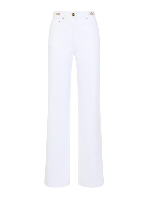 VERSACE: straight leg jeans - Cotton Jeans