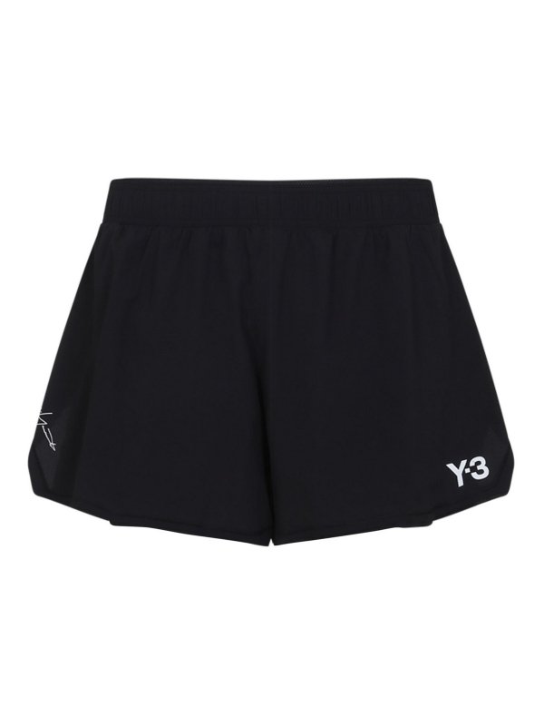 Y-3: Trousers Shorts - Run Shorts