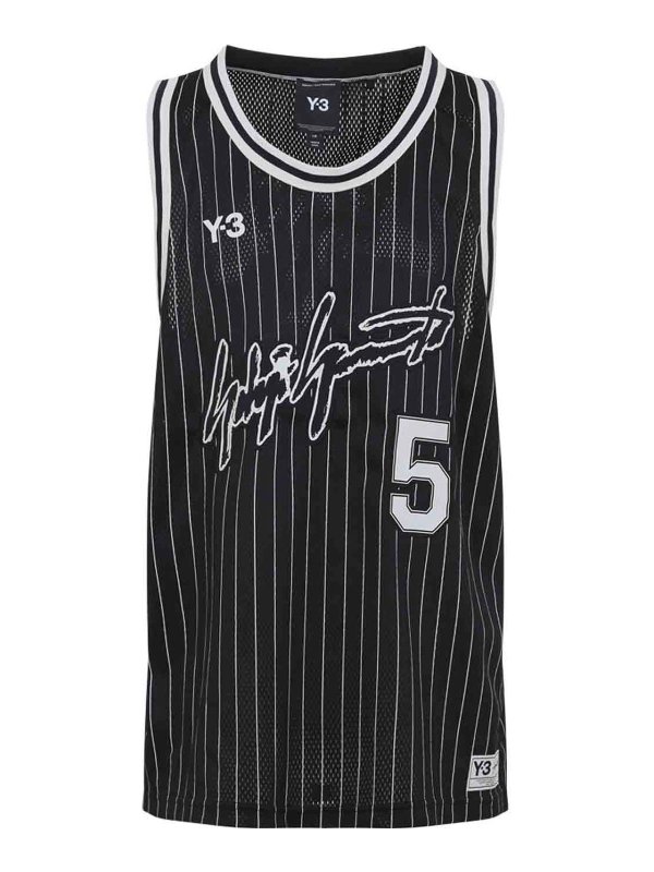 Y-3: Tops und Tank Tops - Top - Schwarz