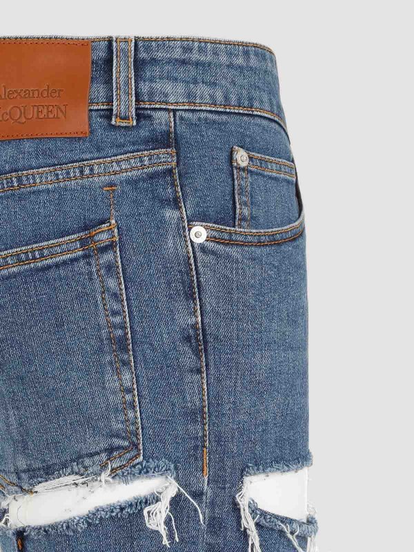 Vaqueros Rectos - Azul shop online: ALEXANDER MCQUEEN