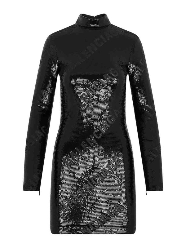 BALENCIAGA: ニーレングスドレス - 膝丈ドレス - 黒