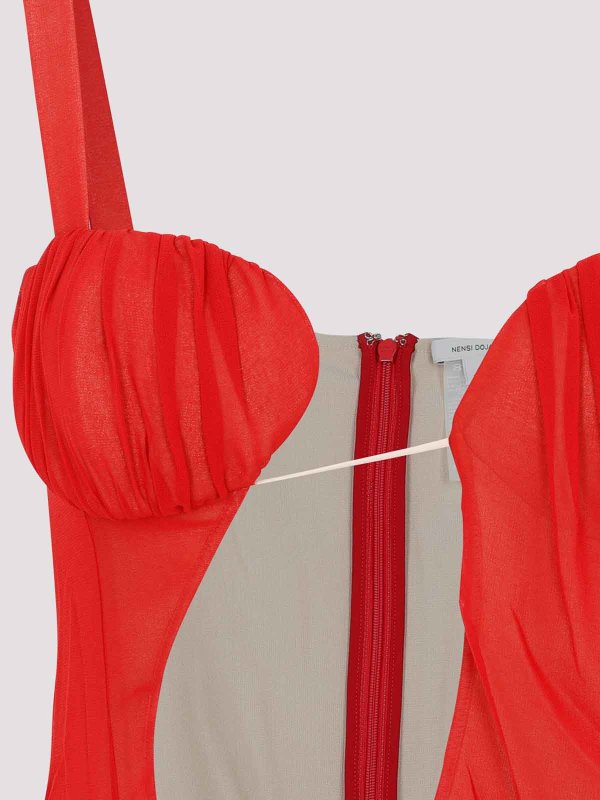 The Best Shops NENSI DOJAKA: ショートドレス - ショートドレス - 赤