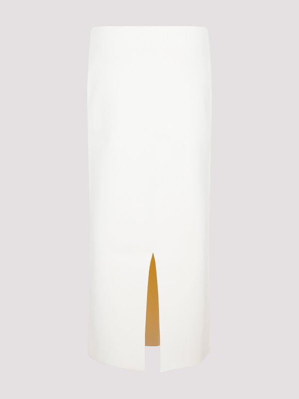 JIL SANDER: Knielange und Midi Röcke online - Midirock - Weiß