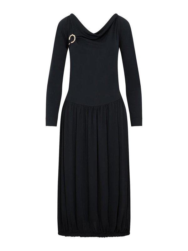 LANVIN: abiti al ginocchio - Vestito  midi drappeggiato Ls