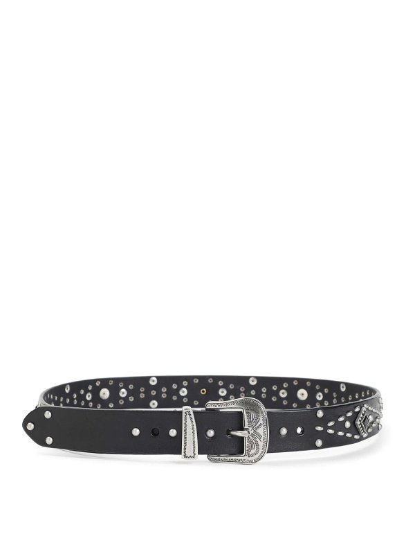 GOLDEN GOOSE: cinture - Cintura borchiata