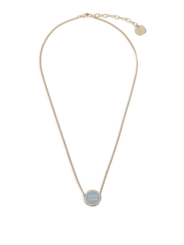 MIU MIU: Necklaces & Chokers - Brass Necklace