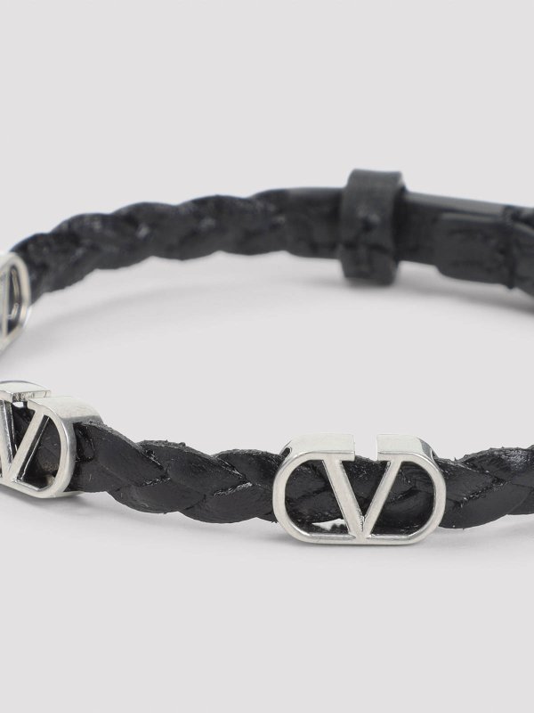 The Best Shops VALENTINO GARAVANI: Bracciali e Braccialetti - Bracciale in pelle Valentino