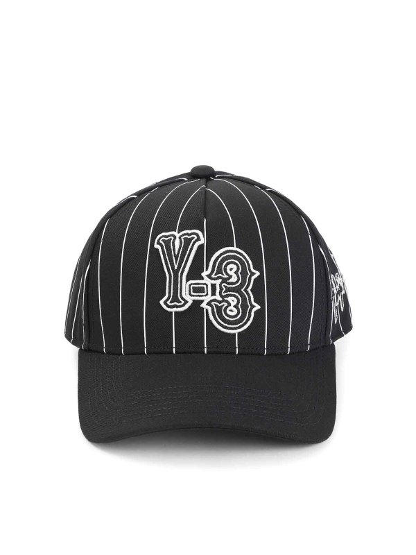 Y-3: cappelli - Cappello Y-3 Pinstri