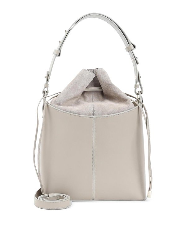 GIORGIO ARMANI: バケットバッグ - バケットバッグ - グレイッシュブラウン