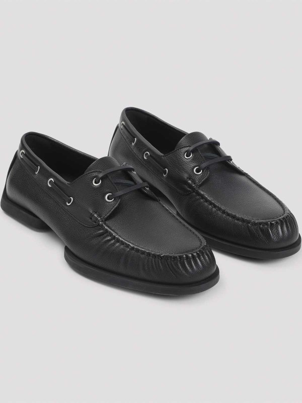 The Best Shops JIL SANDER: レースアップシューズ - 編み上げ靴 - 黒